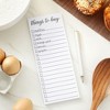 Paper Junkie 6-Pack Grocery List Magnet Pad for Fridge, To Do Planner, Things to Buy Shopping Notepad, 3 Designs, 3.5 x 9 In - 2 of 4