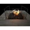 Fibre Reinforced Concrete Outdoor Propane Fire Pit Table with Glass Shield and Cover - 3 of 4