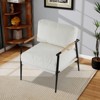 Hrinhom 27.6" W Modern Reading Chair,upholstered Accent Chair With Black Metal Legs - 2 of 4