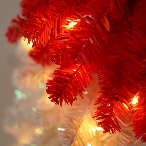 6 ft Christmas Tree, Bendable Artificial Christmas Tree for Indoor Outdoor with Lights Decorations Balls Christmas Holiday Decor - 1 of 4