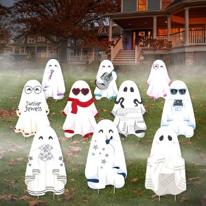 Big Dot of Happiness In My Spooky Era - Ghost Yard Sign Outdoor Lawn Decorations - Ghost Concert Halloween Party Yard Signs - 1 of 4