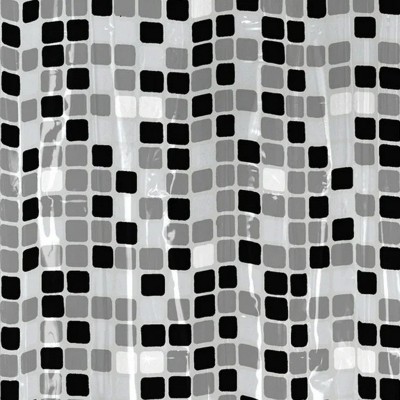LunaLulinlk Multi-Color PEVA Shower Curtain, 70" x 72"