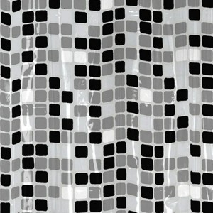 LunaLulinlk Multi-Color PEVA Shower Curtain, 70" x 72" - 1 of 4