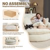 Aukfa 55" Oversized Round Chaise Lounge Chair, Modern Circle/Cloud Sofa Bed, Bean Bag Chair For Living Room - 4 of 4