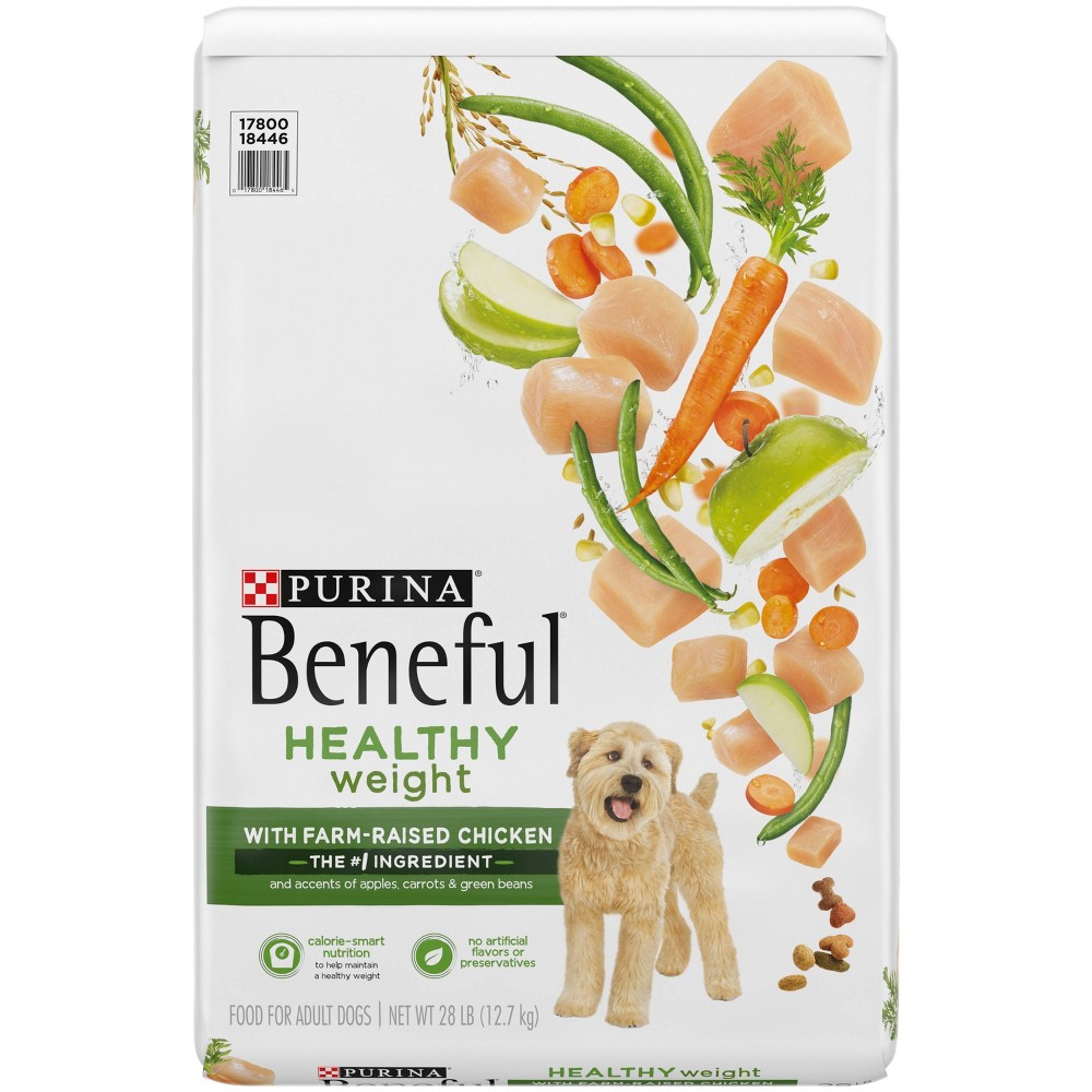 Photos - Dog Food Purina Beneful Healthy Weight Real Chicken Flavor Dry  - 28lbs