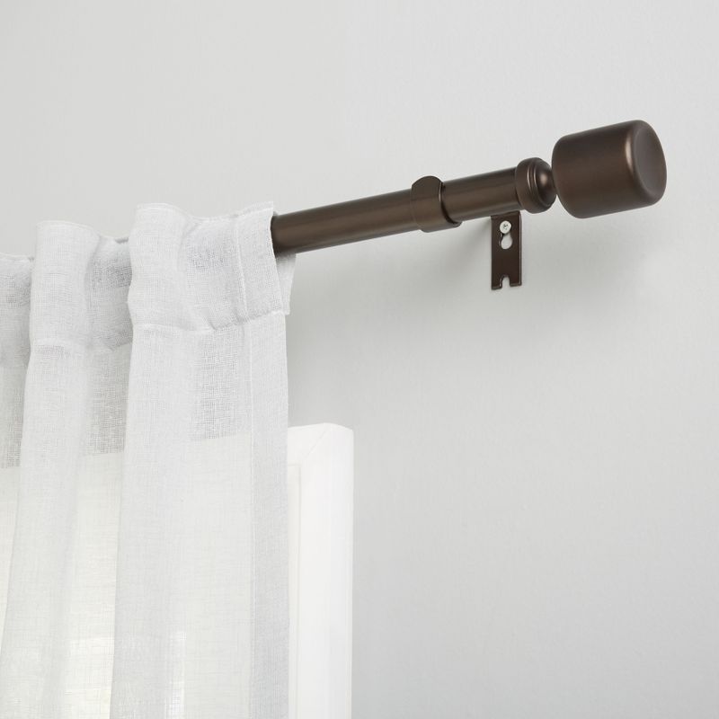 Exclusive Home Rino 1" Curtain Rod and Finial Set, 1 of 4