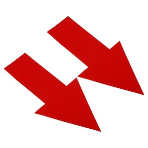 Unique Bargains Waterproof Removable Adhesive Floor Marking Arrow Sticker Labels 12 Pcs - 1 of 4