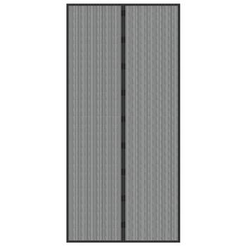 Hastings Home 38" Magnetic Screen Door for French Doors or Sliding Glass Doors - Full Frame Velcro, Black
