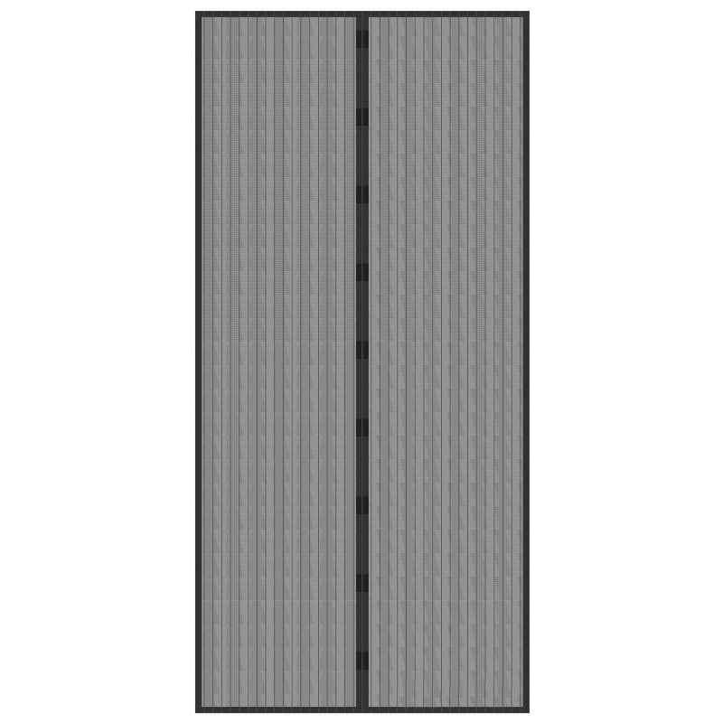 Hastings Home 38" Magnetic Screen Door for French Doors or Sliding Glass Doors - Full Frame Velcro, Black, 1 of 3