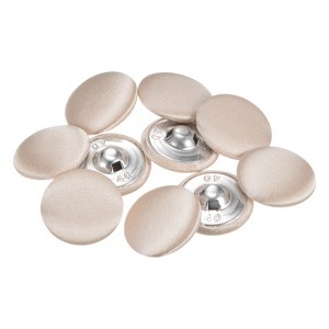 Unique Bargains Blouses Sweater Round Aluminum Cotton Fabric Cloth Covered Buttons 10 Pcs - 1 of 4
