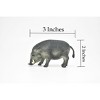 Boar, Wild Pig, Feral hog, Razorback, Javelina Pig, Plastic Design, American Animal, Hand Painted, Figure, Model, Toy  3 inches.   CWG177 BB41 - 2 of 4