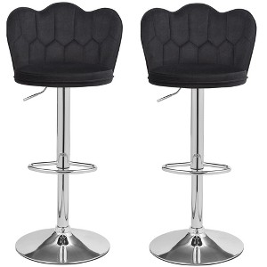 VECELO Barstools Set with Back, Set of 2 - 1 of 4