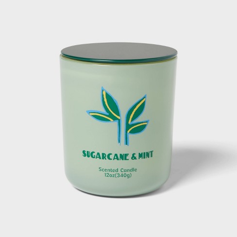 12oz Jar Candle with Lid Sugarcane and Mint - Room Essentials™ - image 1 of 3