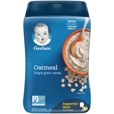 Gerber Single Grain Oatmeal Baby Cereal - 16oz