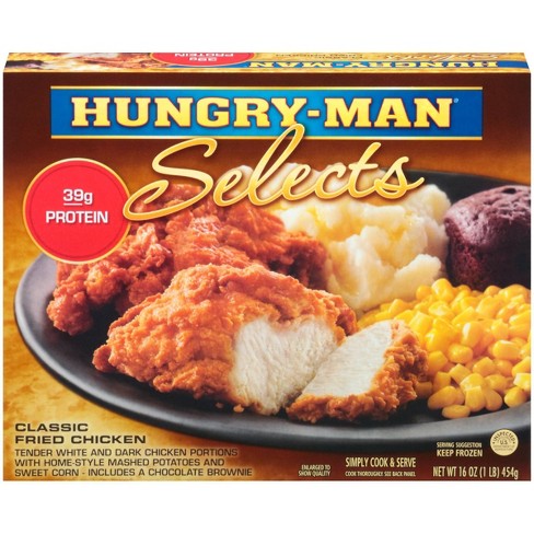 Hungry Man Classic Fried Chicken Frozen Dinner 16oz Target