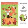 Magnolia Garden Fox Pumpkin Leaves 13 x 18 Inch Polyester Garden Flag - 2 of 2