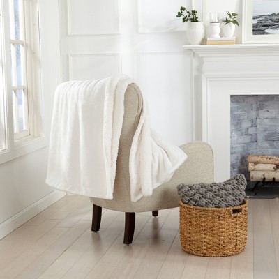 Plush Throw Blanket with Faux Shearling Reverse - Great Bay Home