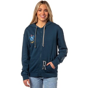 Harry Potter Womens Hogwarts Alumni House Crest Lightweight Zip-Up Hoodie - 1 of 4