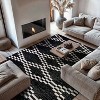 World Rug Gallery Distressed Trellis Indoor Area Rug - 2 of 4