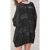 Imily Bela Women's Bohemian Style Cardigan Sweater, Loose Crochet Cardigan Jacket - 2 of 4