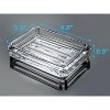 Aoibox Clear Glass Soap Dish with Ridged Bottom, Heavy Duty Soap Holder for Bathroom, Sink and Kitchen Countertop - 4 of 4