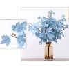 Attop Artificial Leaves Plant Cloth Imitation Leaf Bouquet Home Simulation Plant Decor, Light Blue - 2 of 4