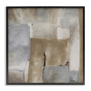 Stupell Industries Earthy Industrial Abstract Geometric Shapes Brown Tones Framed Giclee Art - 1 of 4