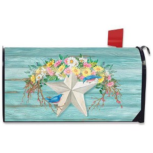 Spring Barnstar Magnetic Mailbox Cover Primitive Welcome Standard Briarwood Lane - 1 of 3