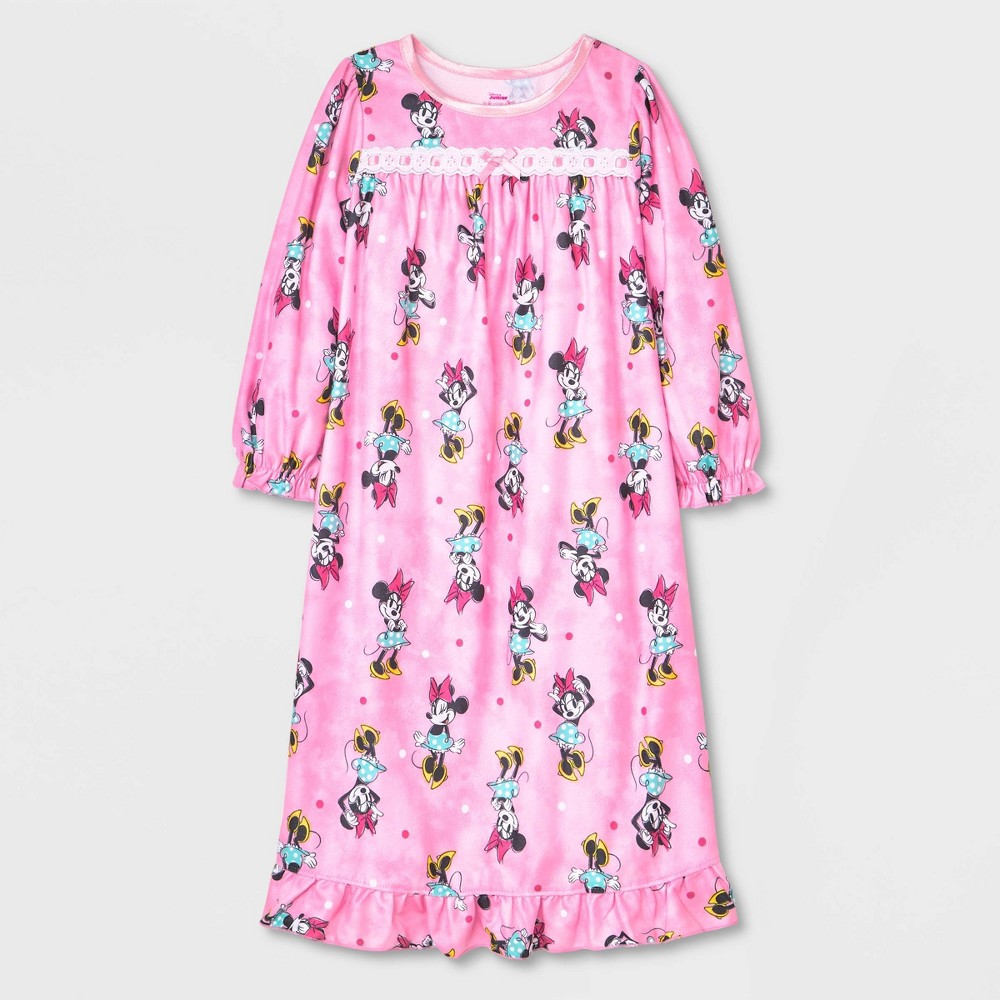 size 2T Toddler Girls' Minnie Mouse NightGown - Pink