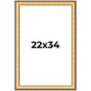 PosterPalooza | Traditional Gold Picture Frame - UV Acrylic, Foam Board Backing, Hanging Hardware - 2 of 4