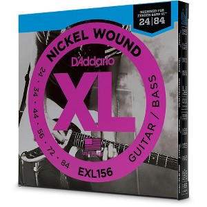 D'Addario EXL156 XL Nickel Wound Bass VI Strings .024 - .084 - 1 of 3