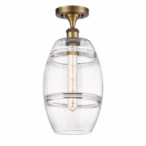 Vaz - 1 Light Semi-Flush Mount In Industrial Style-11.13 Inches Tall and 8 Inches Wide - 1 of 1
