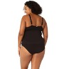 Women's Plus Live In Color Twist Front Underwire Tankini Swim Top - image 2 of 3