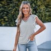 Women's Casual Striped V-Neck T-Shirt - Cupshe - 4 of 4