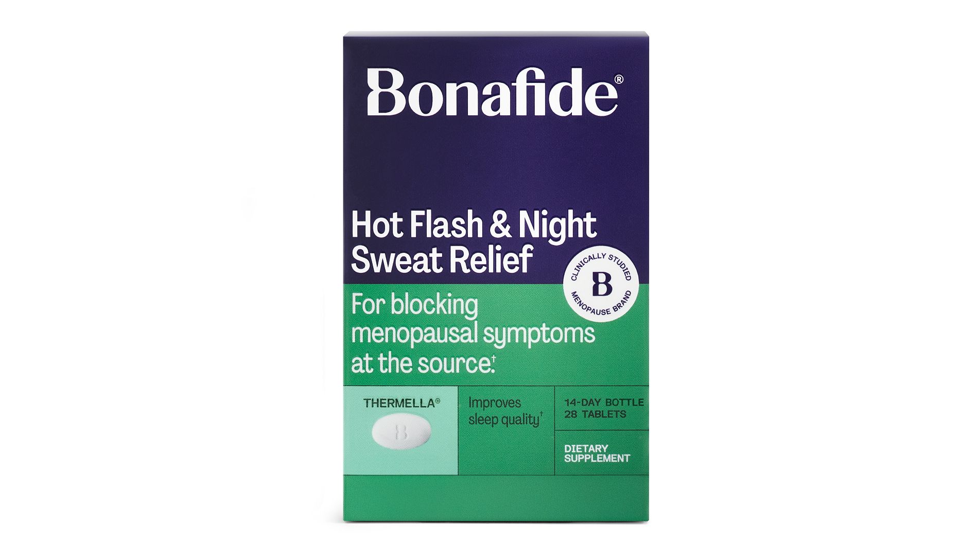 Bonafide Thermella Menopause Hot Flash Relief 14-Day Supply Tablets - 28ct
