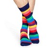 Rainbow Stripes Socks (Men's Sizes Adult Large) from the Sock Panda - image 2 of 3