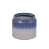 VisioGear 2PCS Gradient Ceramic Flowerpot, Modern Planter for Patio, Garden, Windowsill, White&Blue, 8.47"*8.47"*7.29" - 2 of 4