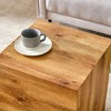 GlasFlength Coffee Tables, Modern Coffee Table with Complex Texture Patterns, Stylish and Durable Design for Living Room, Patio, Brown, - 2 of 4