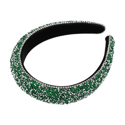 Unique Bargains Rhinestone Headband For Women Bling Padded Hairband Faux  Crystal Hair Accessories Multicolor 1.18 Inch Wide 1 Pc : Target