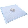 EVERYDAY KIDS Large Lovey Baby Security Blanket Sweet Dog Stuffed Animal on 30”  Blue Snuggle Baby Blanket; Fluffy Fleece with Attached Plush Toy - 2 of 4