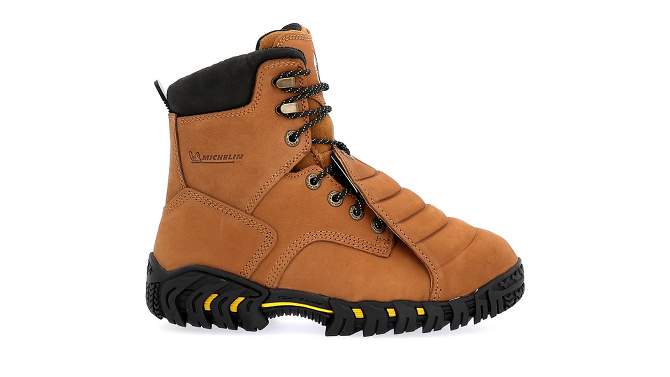 Men's Michelin Pilot Sledge Toe Metatarsal Work Boots, XPX781, Brown, 2 of 9, play video