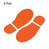 Unique Bargains Home Classroom Floor Stairs Decal PVC Footprint Sticker 4 Pairs - 3 of 4