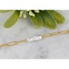 Anna-Kaci 18K Gold Plated Pearl Link Bracelet - Stainless Steel Pearl Bead Chain Bracelet Boho Chic Jewelry for Valentine's Day Birthdays - 4 of 4