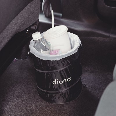 Black Collapsible Water-Resistant Car Trash Bin