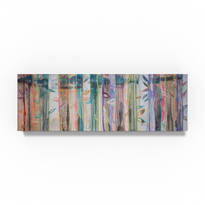 Colorful Abstract Bamboo Canvas Art in Multicolor