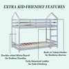 Saracina Home Skyler Contemporary Wood Twin Over Twin Kids' Bunk Bed Gray - 4 of 4