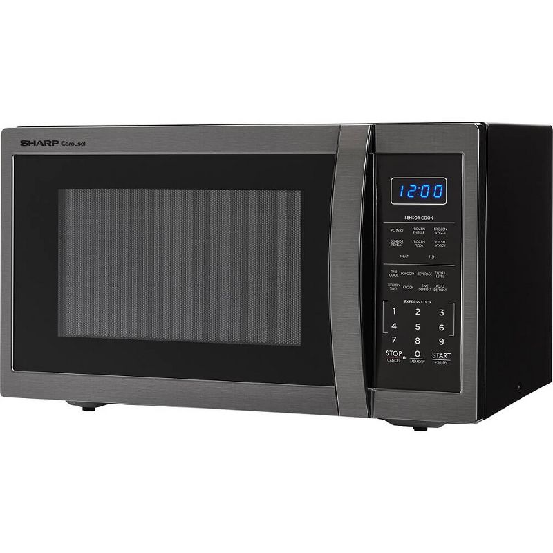 Sharp SMC1452CH 1.4 Cu. Ft. Black Stainless Countertop Microwave, 3 of 6