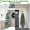 coucheta 5 FT Artificial Cedar Topiary Trees – Realistic UV-Resistant Outdoor Faux Plants Set of 2, Perfect for Front Porch Decor, Living Room - 4 of 4
