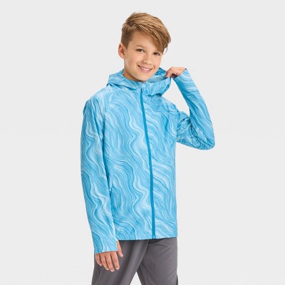 Boys' Rain Jacket - All in Motion Black M 