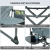 TIMBER RIDGE Portable Director Chair, Heavy Duty Camping Folding Chair with Compact Size with Side Pocket and Side Table, Support 400 Pounds - 2 of 4